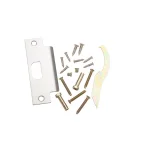 Global Door Controls Eiffel Style Commercial Privacy Lever, ANSI Grade 2, Brushed Chrome thumbnail 3