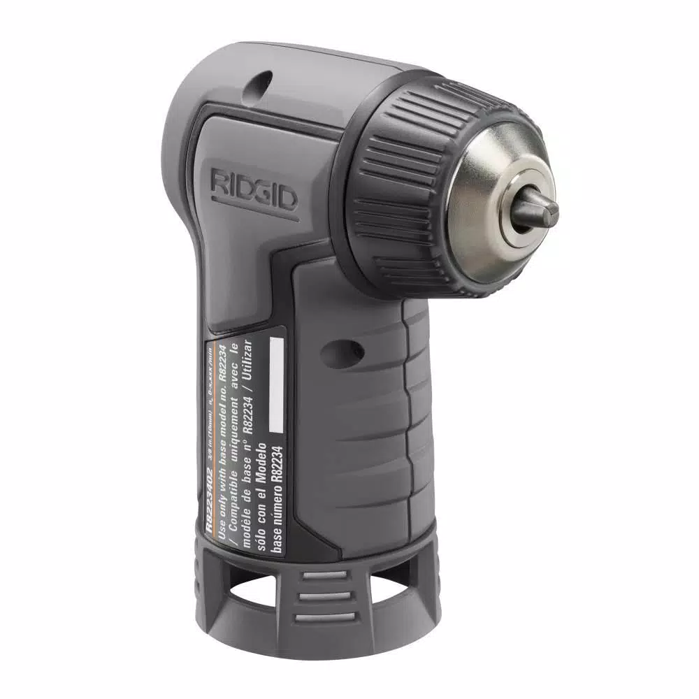 RIDGID JobMax 3/8 in. 12V Cordless Right Angle Drill/Driver Head (Tool Only)