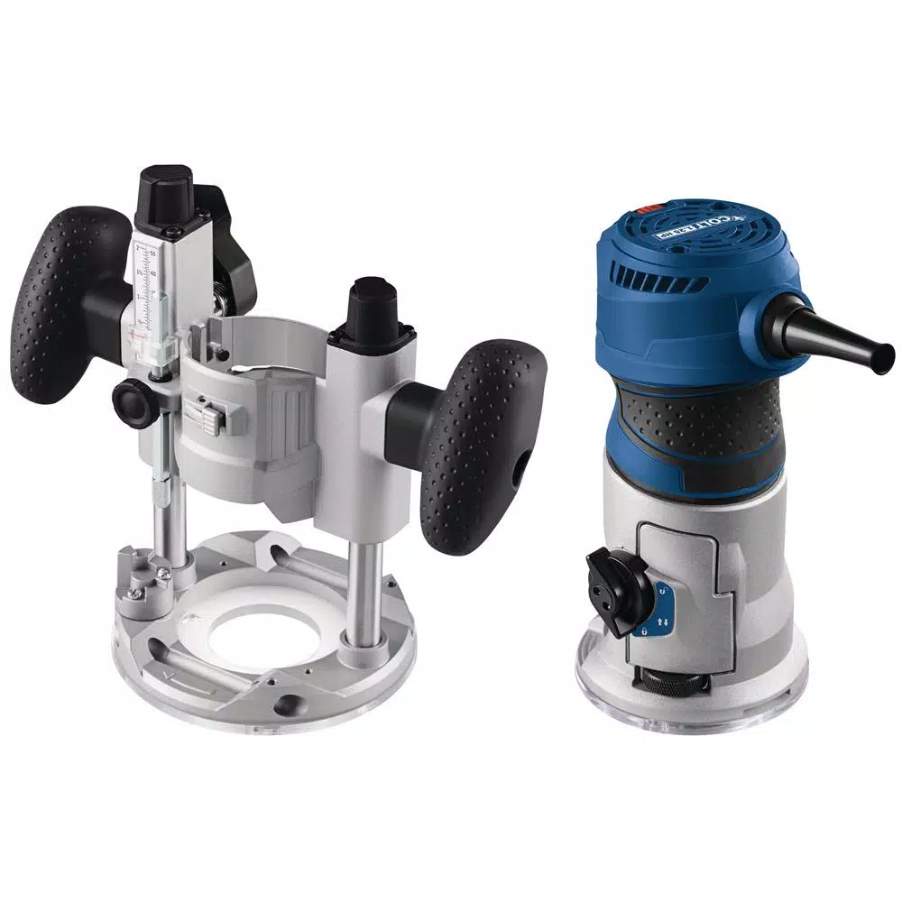 Bosch GKF125CEPK Colt 1.25 HP Variable Speed Palm Router Combo Kit with LED Lighting