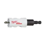 Milwaukee 1-1/8 in. Ice Hardened Bi-Metal Hole Saw with 3/8 in. Arbor & Pilot Bit thumbnail 1