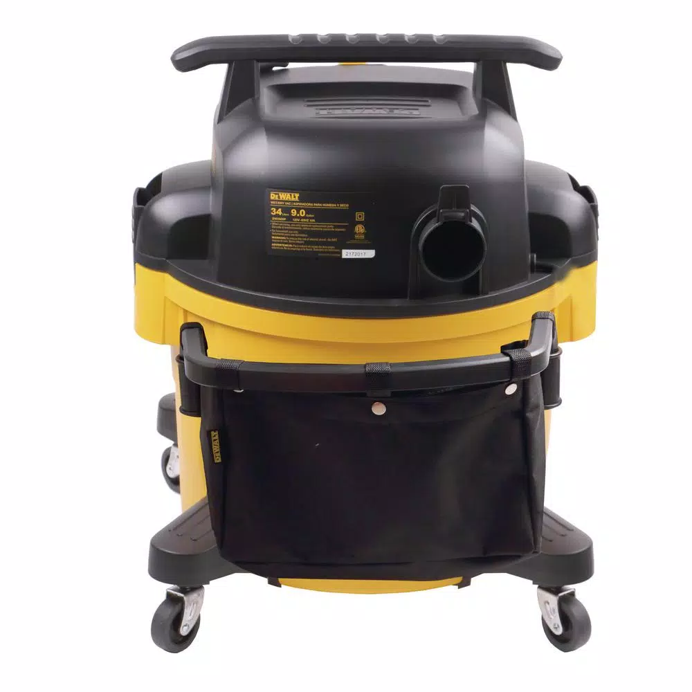 DEWALT 9 Gal. Wet/Dry Vacuum with 5 Peak HP Motor and Fine-Dust Cartridge Filter