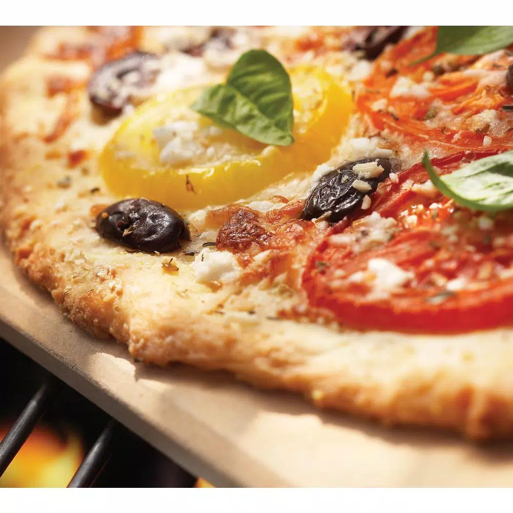 Outset 14 x 16 in. Rectangle Cordierite Pizza Grill Stone