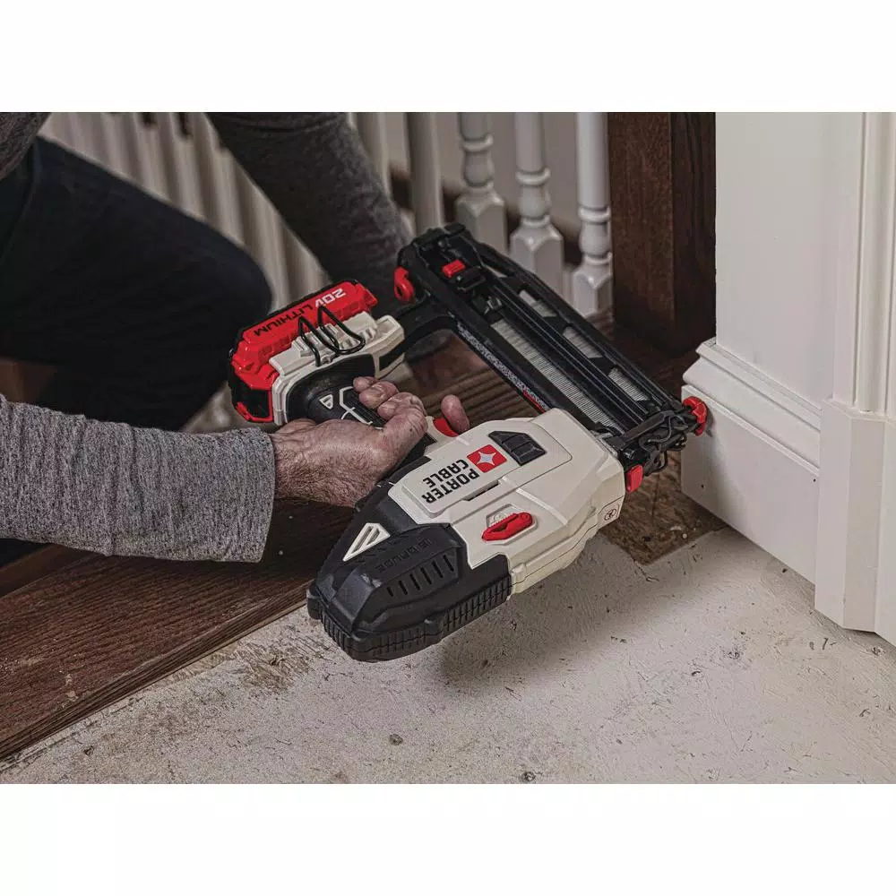 Porter-Cable 20V MAX 16-Gauge Cordless Straight Finish Nailer Kit with 1.5 Ah Battery and Charger
