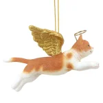 Design Toscano Orange Tabby Cat Angel Christmas Ornament thumbnail 5