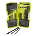 Ryobi 21-Piece Black Oxide Drill Bit Set, High Speed Steel Twist Bits thumbnail 3