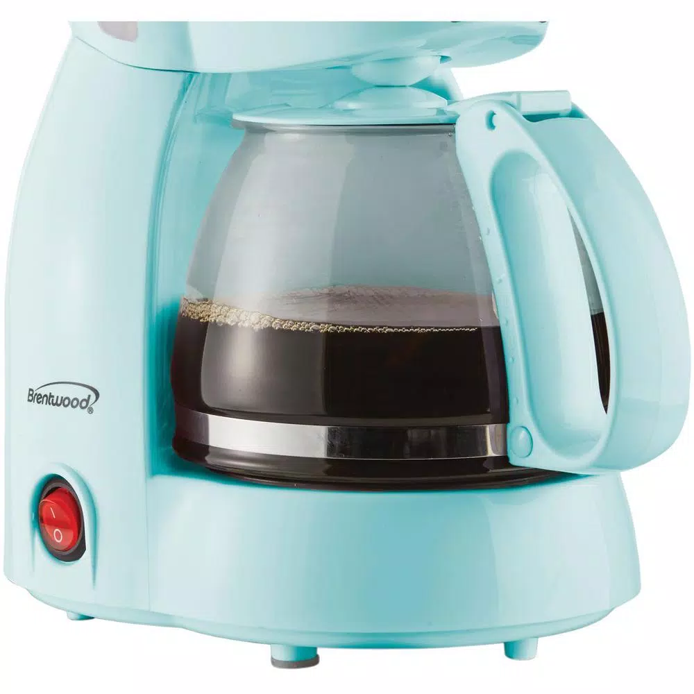 Brentwood Appliances TS-213BL 4-Cup Drip Coffee Maker, Blue