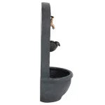 Sunnydaze Decor Messina Resin Lead Solar Outdoor Wall Fountain with Dual Pump Options thumbnail 3