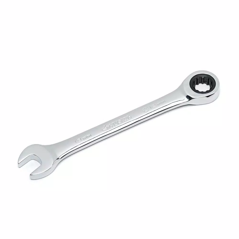 Husky 10-Piece Ratcheting Combination Wrench Set, SAE and Metric