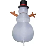 Fraser Hill Farm 20 ft. Jolly Snowman Christmas Inflatable with RGB Lights thumbnail 7