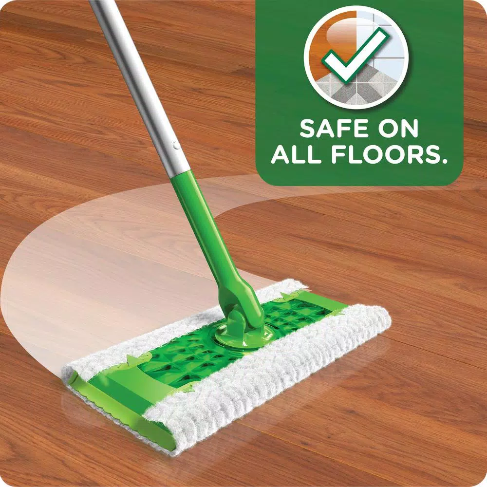 Swiffer Sweeper 2-in-1 Dry and Wet Mop Starter Kit with Microfiber Flat Mop Head