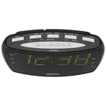 Jensen JCR-208A AM/FM Digital Alarm Clock Radio with 1.8" LED Display and Aux Input thumbnail 2