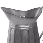 Benzara Vintage Style Gray Galvanized Metal Milk Pitcher - Rustic Kitchen Canister thumbnail 4