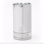 Husky 1/2 in. Drive 12-Point Deep Metric Socket, 32 mm thumbnail 1