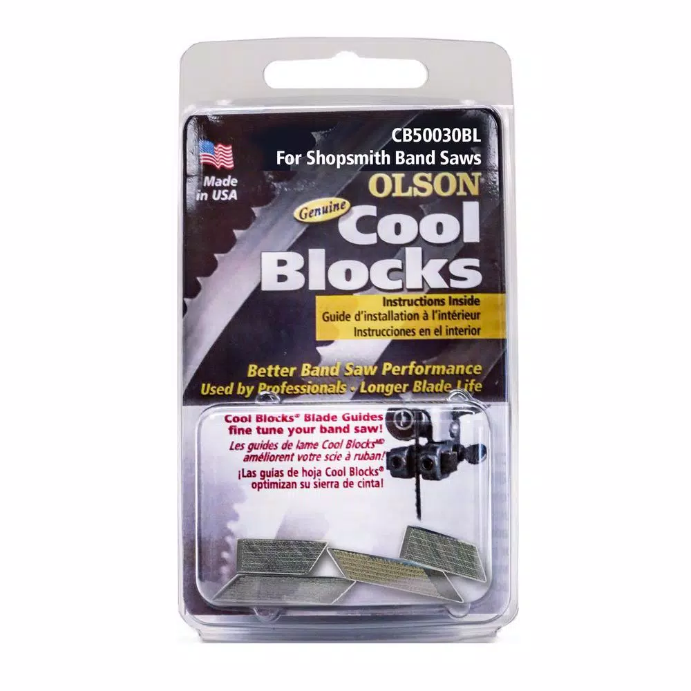 Olson Saw Cool Block Band Saw Guide Blocks for Shopsmith Band Saws