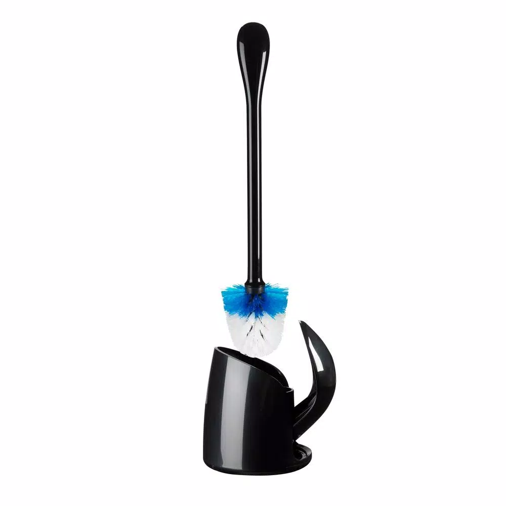 OXO Good Grips Compact Toilet Brush and Canister Set, Black