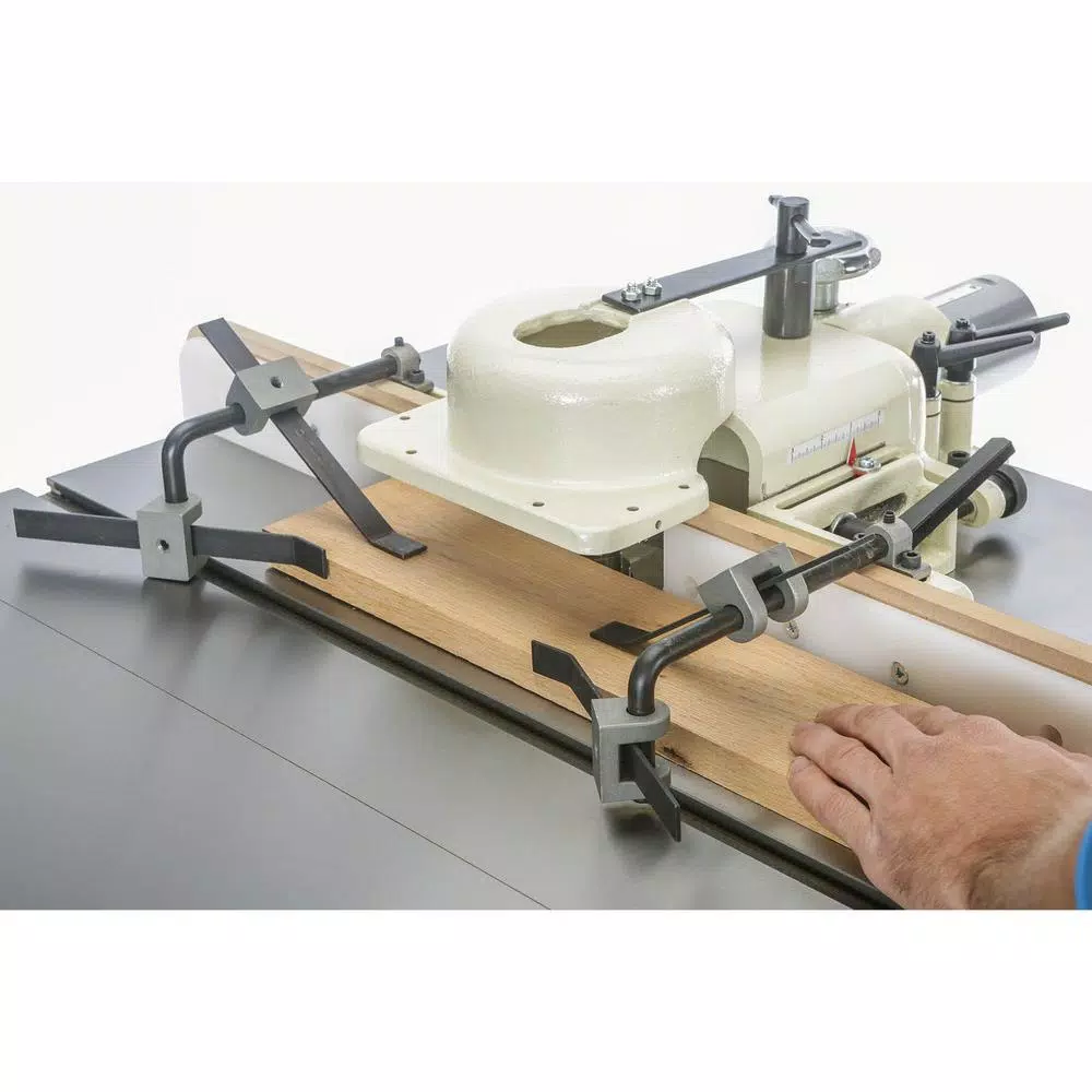Shop Fox 3 HP Industrial Shaper with 3 Spindle Sizes and Reversible Speeds