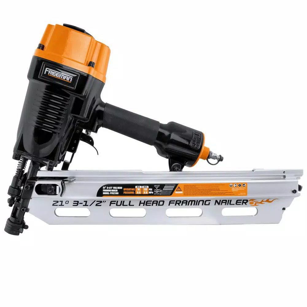 Freeman Pneumatic Framing and Coil Siding Nailer Combo Kit with Storage Case