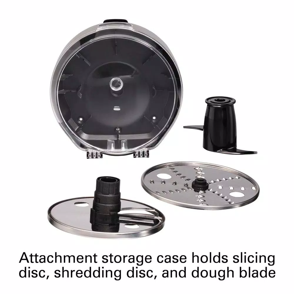 Hamilton Beach Stack & Snap 8-Cup 3-Speed Food Processor with Built-in Scraper, Silver