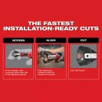 Milwaukee M18 FORCE LOGIC Cordless Cable Cutter Kit with 477 ACSR Jaws, 2.0Ah Battery & Charger thumbnail 7