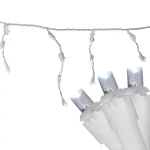 Northlight 100-Light Pure White LED Icicle Lights, 6.75 ft. Wide Angle, Indoor/Outdoor thumbnail 1