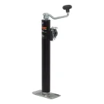 CURT Pipe-Mount Swivel Trailer Jack with Top Handle, 2,000 lbs. Capacity, 15 in. Travel thumbnail 1