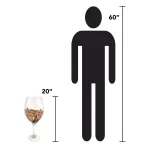 Epicureanist Large Decorative Wine Glass - 20 in. Oversized Clear Glass Display & Punch Bowl thumbnail 4