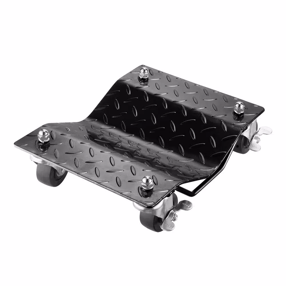 Pentagon Tool Premium Steel Car Tire Dolly 2-Pack, 1500 lb Capacity per Skate