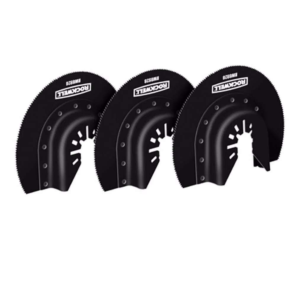 Rockwell Sonicrafter 3-1/8 in. HSS Semicircle Saw Blade 3-Pack