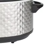 Brentwood Appliances 7 Qt. Stainless Steel Slow Cooker with Tempered Glass Lid thumbnail 7