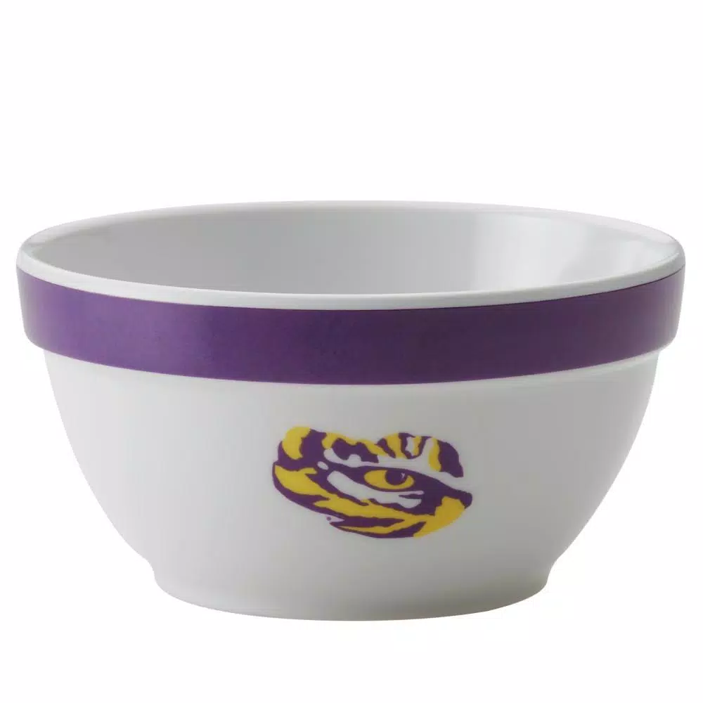 College Kitchen Collection LSU Tigers 4-Piece Party Bowl Set, Purple, 8 oz