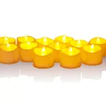 Novelty Place 12-Pack Flameless LED Votive Candles, Battery Operated Flickering Tealight Candles, Warm White thumbnail 1