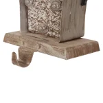 Glitzhome 2-Pack Marquee LED Metal Tree and Gift Box Stocking Holders thumbnail 3