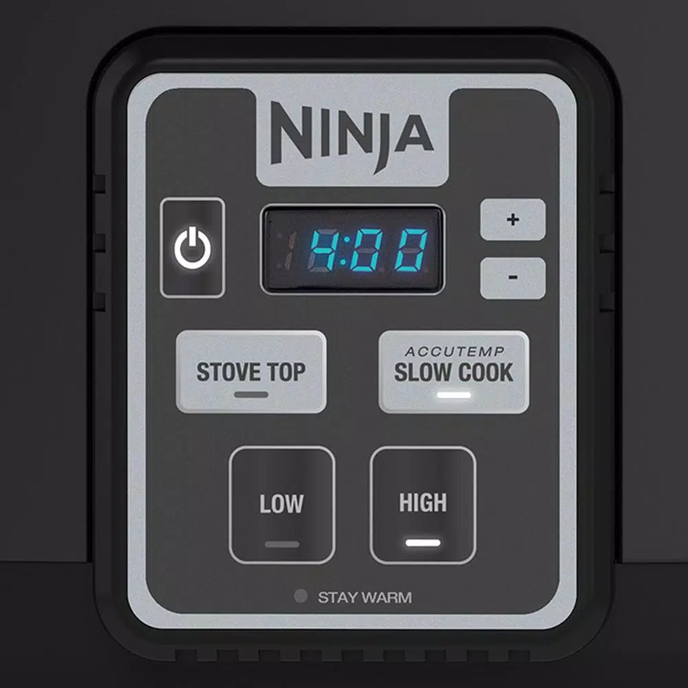 Ninja 2-in-1 6 Qt. Slow Cooker with Stovetop Searing Function and Accutemp Technology, Black