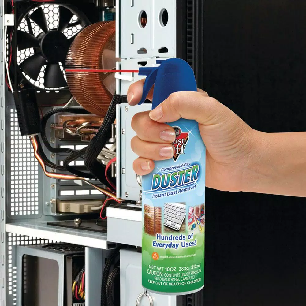 Dust Off 10 oz. Disposable Compressed Gas Duster with Extension Tube