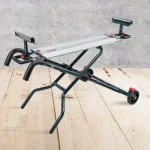 POWERTEC Dual Position Portable Miter Saw Stand with Wheels and Aluminum Bed thumbnail 5