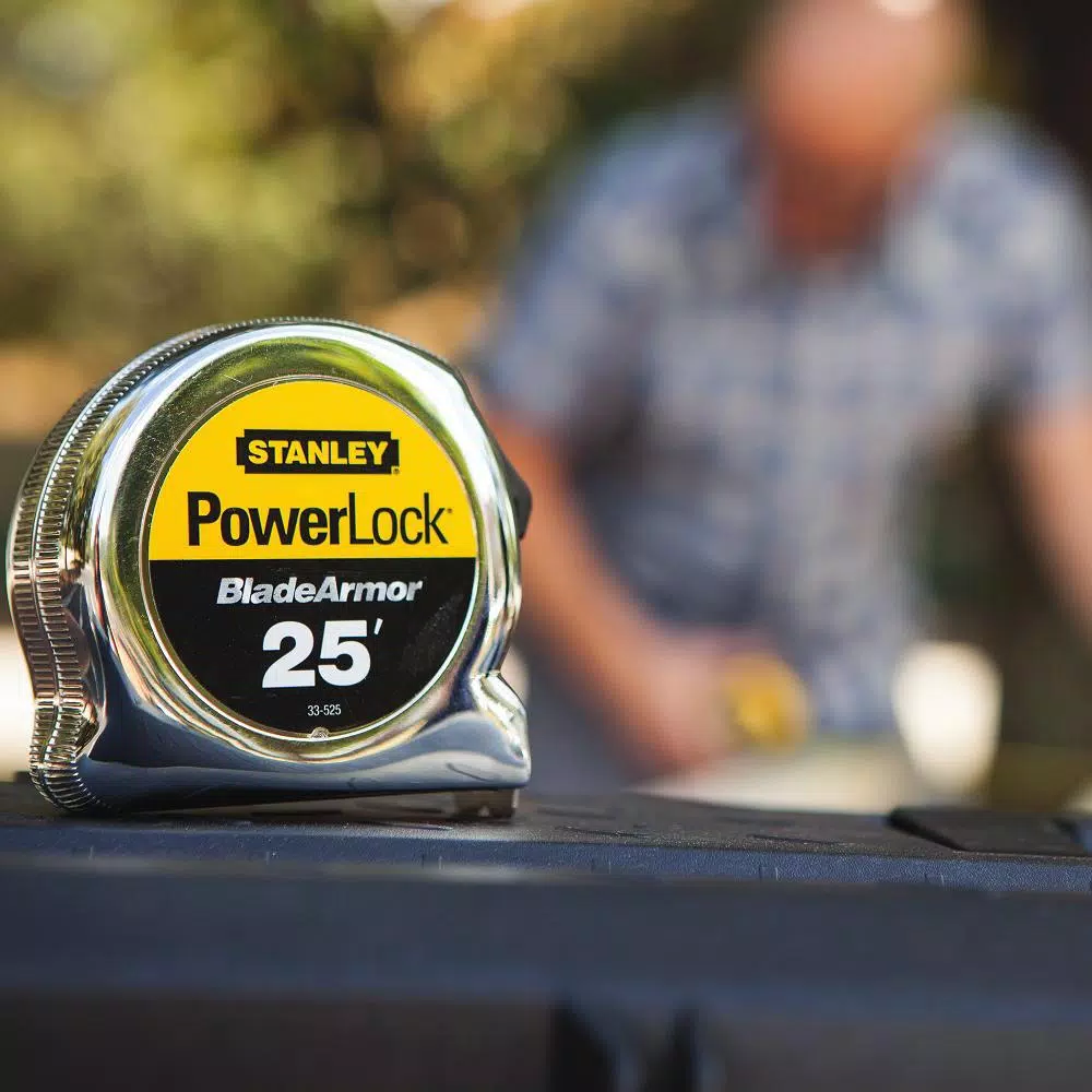 STANLEY PowerLock 25 ft. x 1 in. Tape Measure with Blade Armor Coating