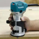 Makita 1-1/4 HP 6.5 Amp Compact Corded Router Kit with Plunge Base and Variable Speed thumbnail 6