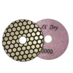 Unbranded JX 4 in. Dry Diamond Polishing Pads Set, 8-Piece Grit Range with White Buff thumbnail 3