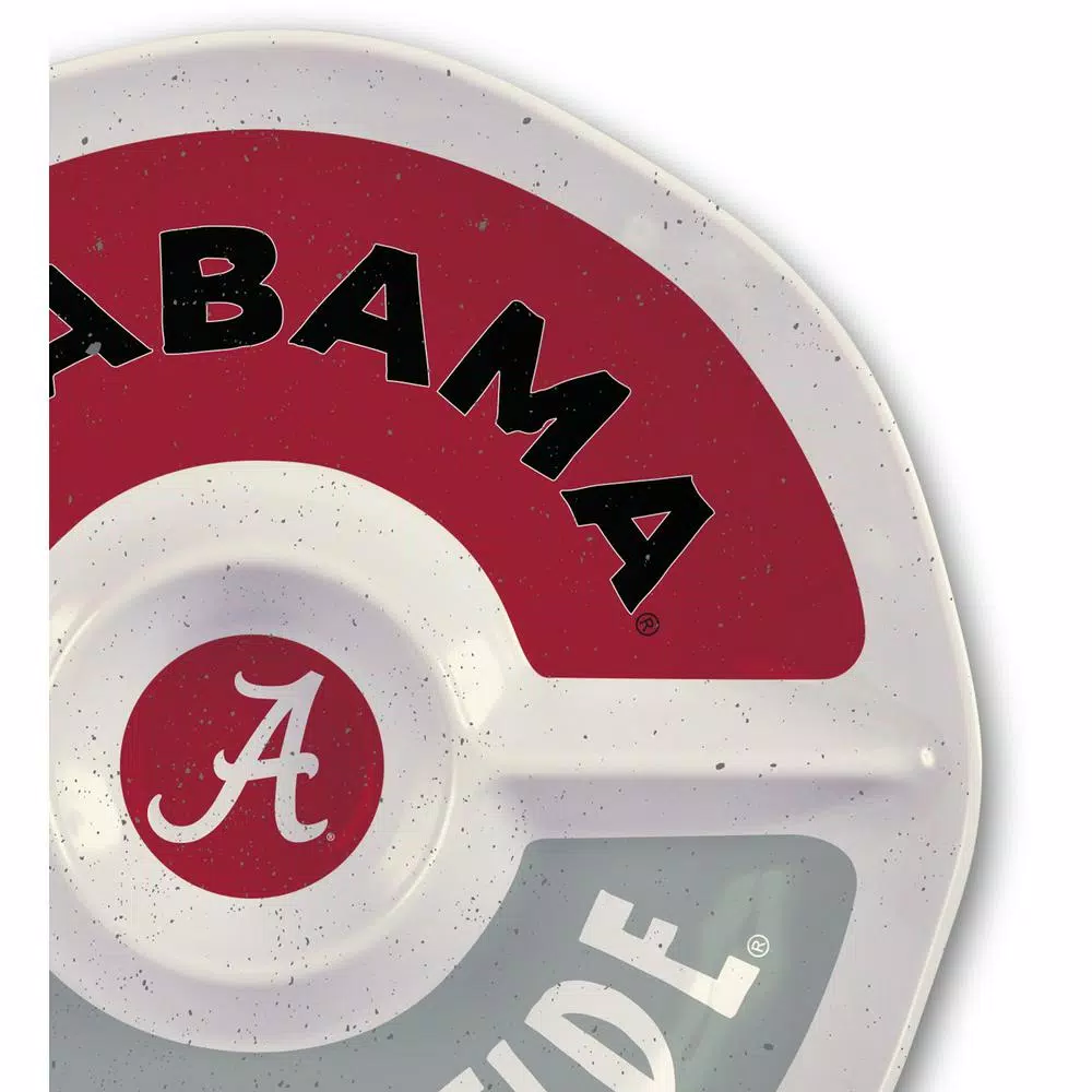 Magnolia Lane Alabama NCAA Officially Licensed 15 in. Melamine Chip and Dip Serving Tray