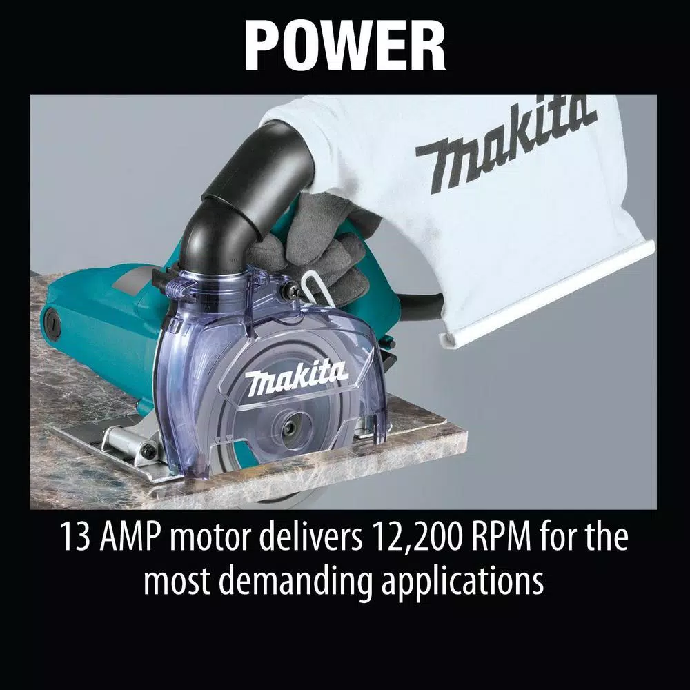 Makita 5 in. Dry Masonry Saw with Dust Extraction, 13 Amp