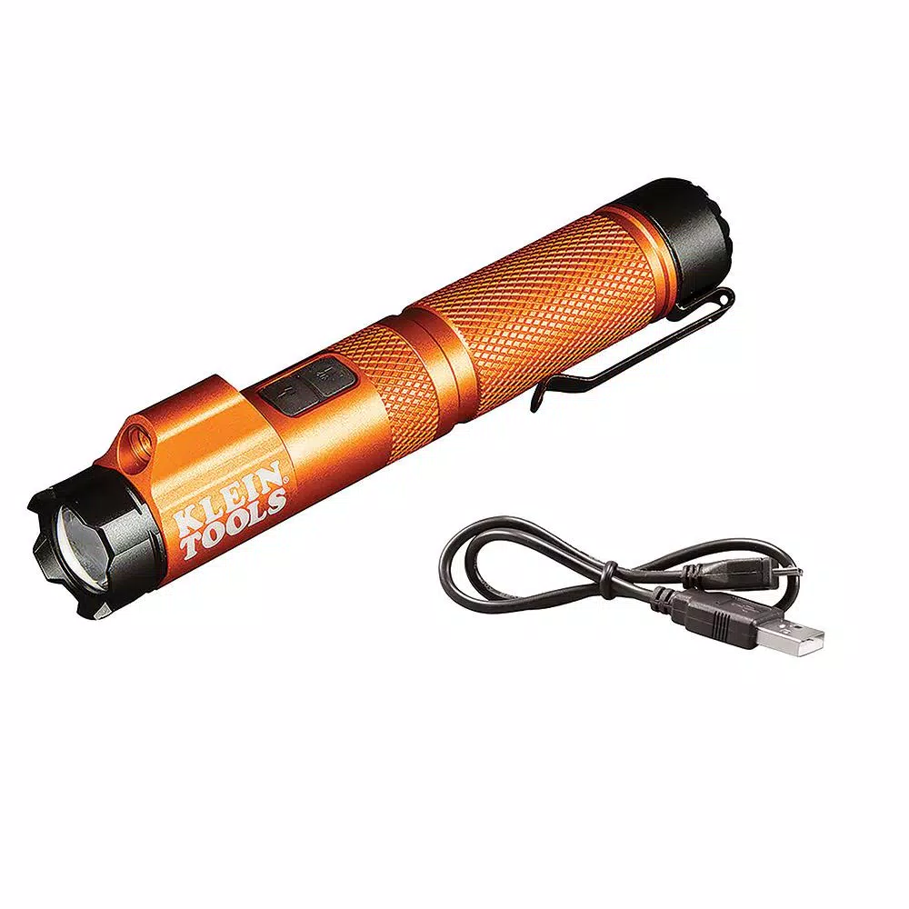 Klein Tools Precision Electronics Screwdriver and Rechargeable Focus Flashlight with Laser Set
