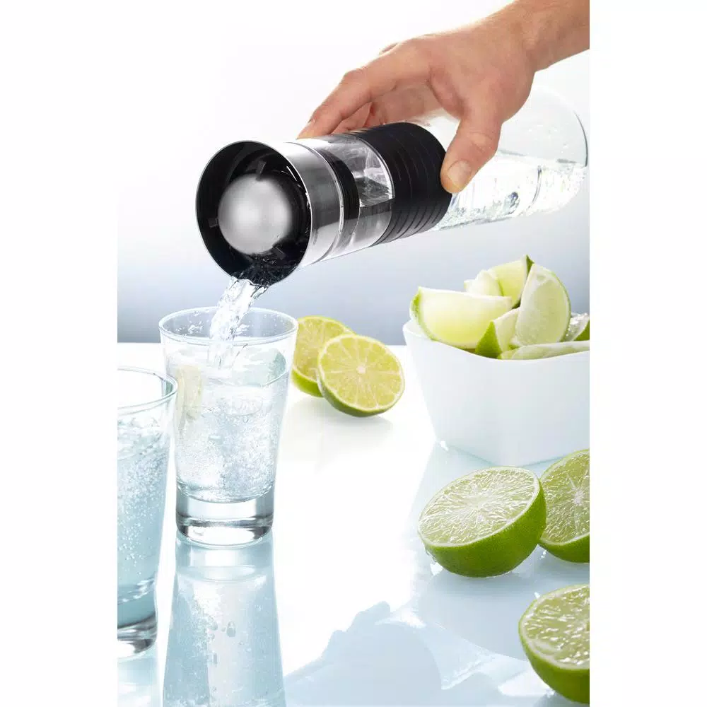 GEFU Borosilicate Glass Carafe with Innovative Ball Stopper - 1L