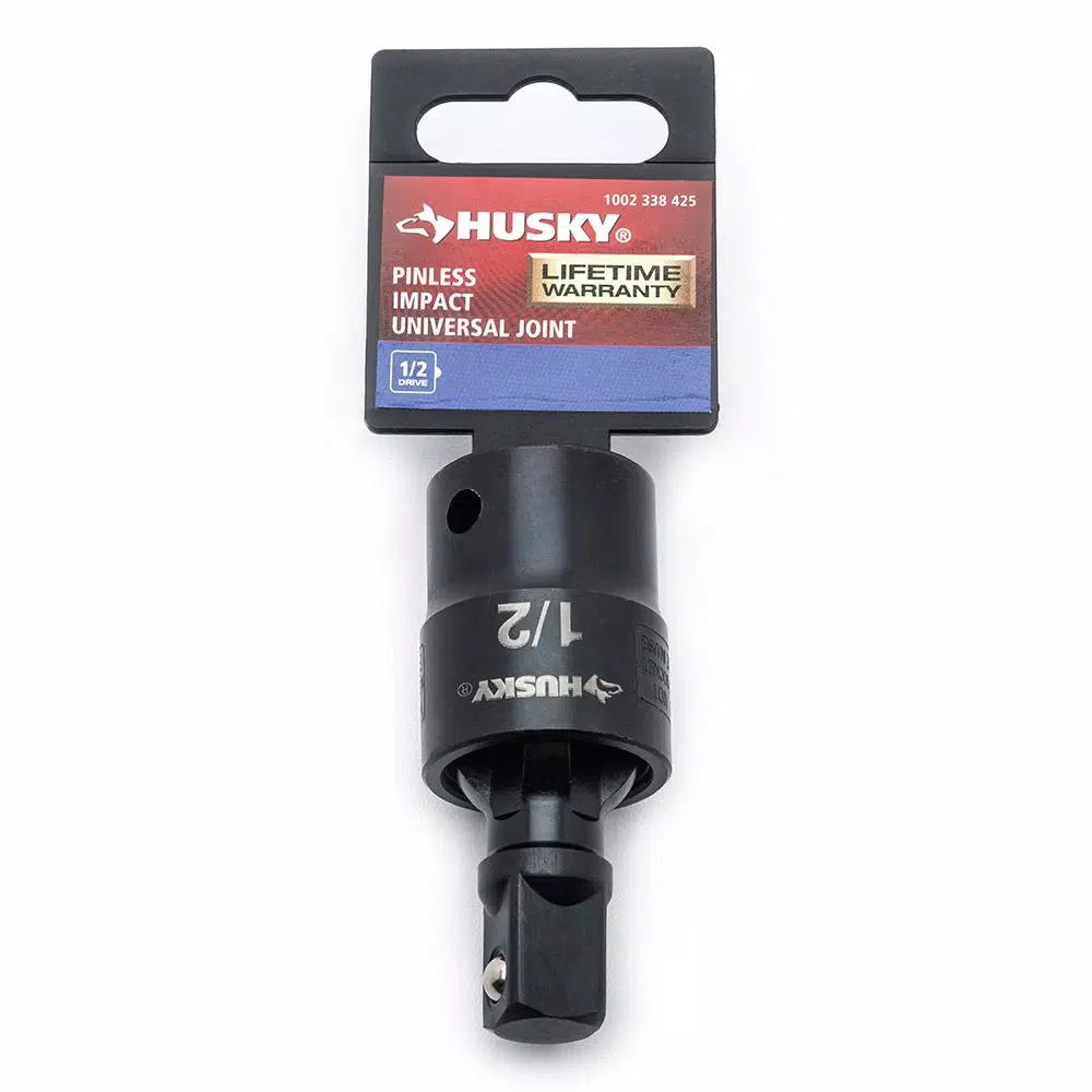 Husky 1/2 in. Drive Impact Universal Joint, Chrome Molybdenum Steel