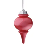 Xodus Innovations 9 in. Red LED Outdoor Hanging Finial Ornament with Light Sensor and Timer thumbnail 1