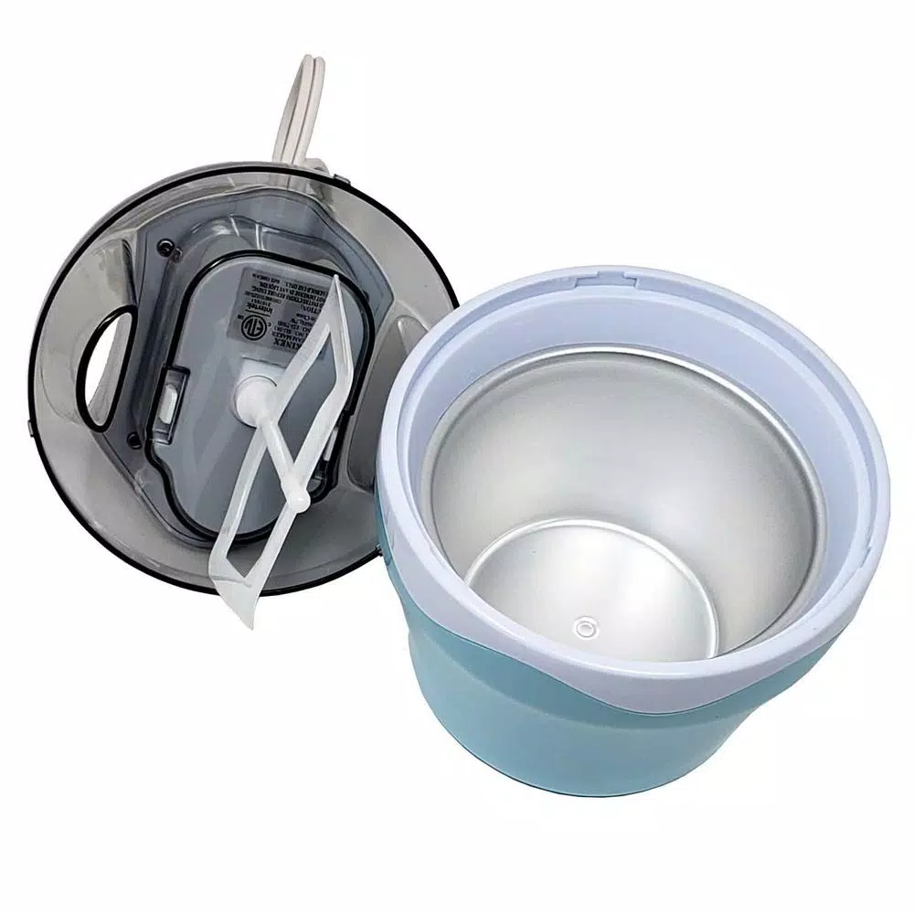 LavoHome 0.5 Qt. Mini Automatic Ice Cream Maker, 16 oz Electric Countertop Frozen Yogurt & Sorbet Machine, Blue