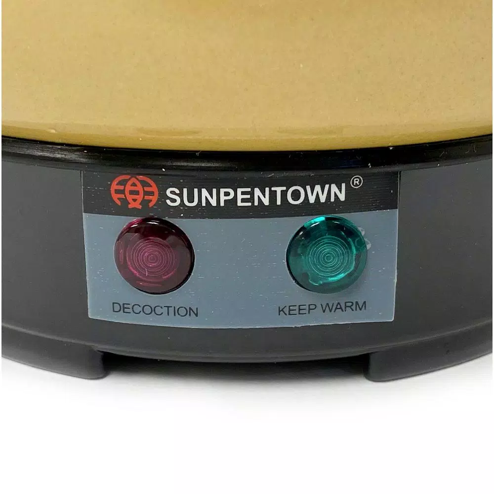 SPT 3.4L Brown Ceramic Electric Medicine Cooker & Kettle with Keep Warm Setting
