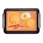 Gotham Steel 234 sq. in. Black Copper Non-Stick Ti-Ceramic Smokeless Indoor Electric Grill & Griddle thumbnail 5