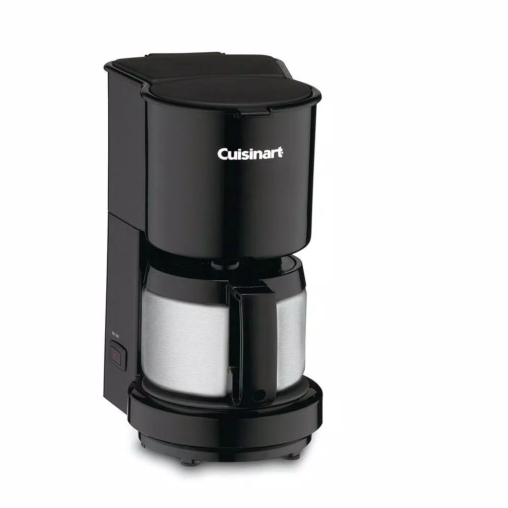Cuisinart DCC-450BK 4-Cup Black Drip Coffee Maker with Stainless Steel Carafe