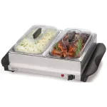 Betty Crocker 5 Qt. Stainless Steel Buffet Server and Warming Tray thumbnail 3