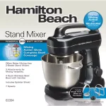 Hamilton Beach 4 Qt. 7-Speed Stand Mixer with Stainless Steel Bowl, Black thumbnail 8